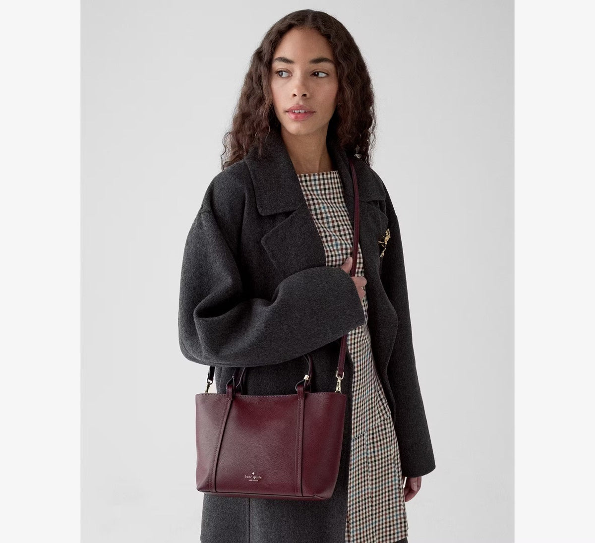 [WEB EXCLUSIVE][READY STOCK MY ] Kate Spade Marlowe Small Tote Bag in Grenache (KP251)