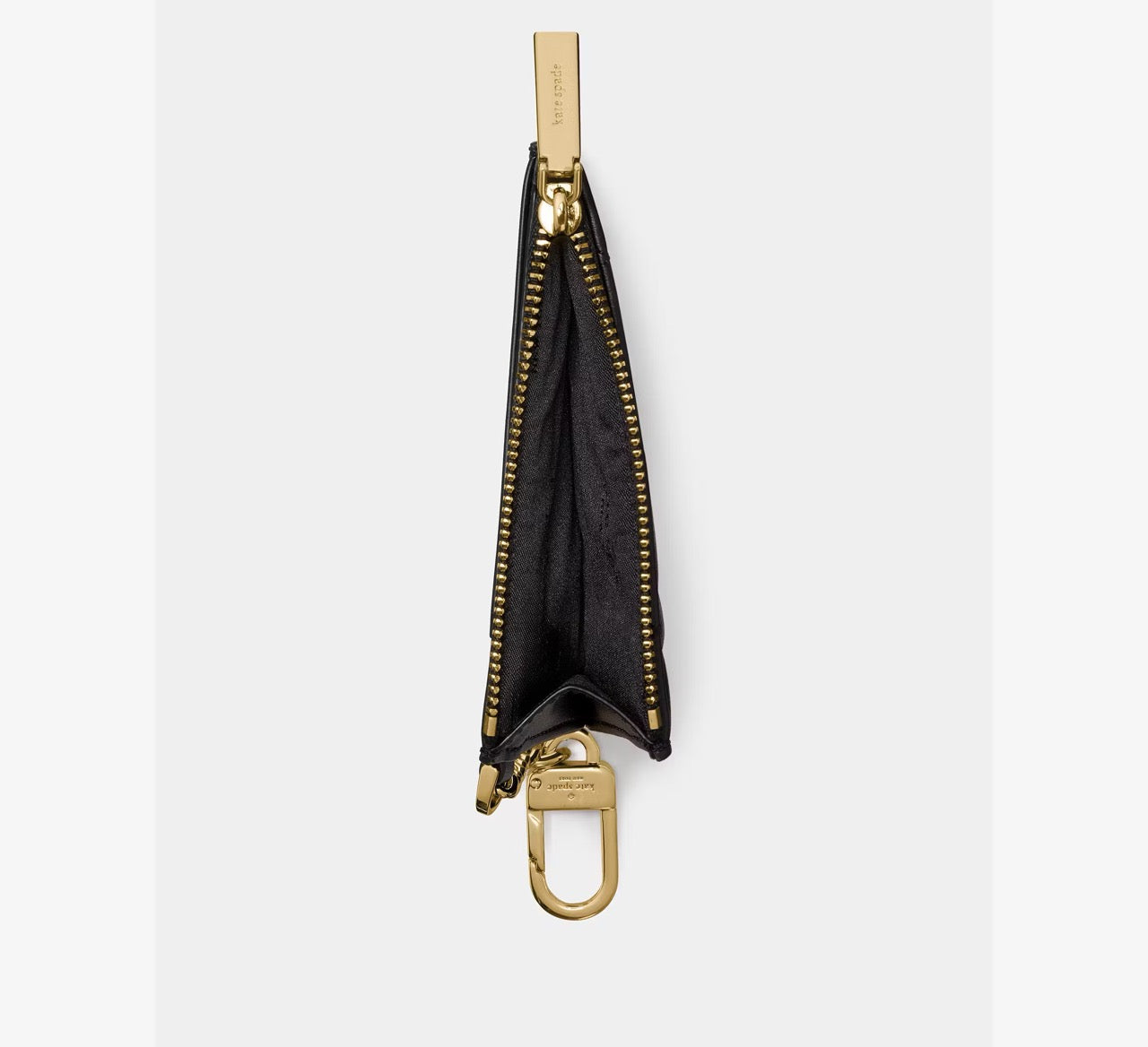[WEB EXCLUSIVE][READY STOCK MY] Kate Spade Quilted Key Ring Card Holder in Black (KN772)