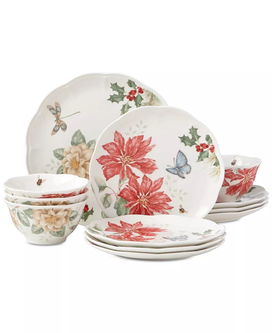 Lenox Butterfly Meadow Holiday 12pcs