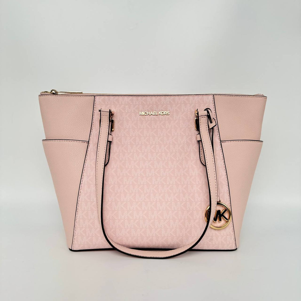 [AUCTION] Michael Kors Charlotte Large TZ Tote in Signature Dark Powder Blush (35T0GCFT3B)
