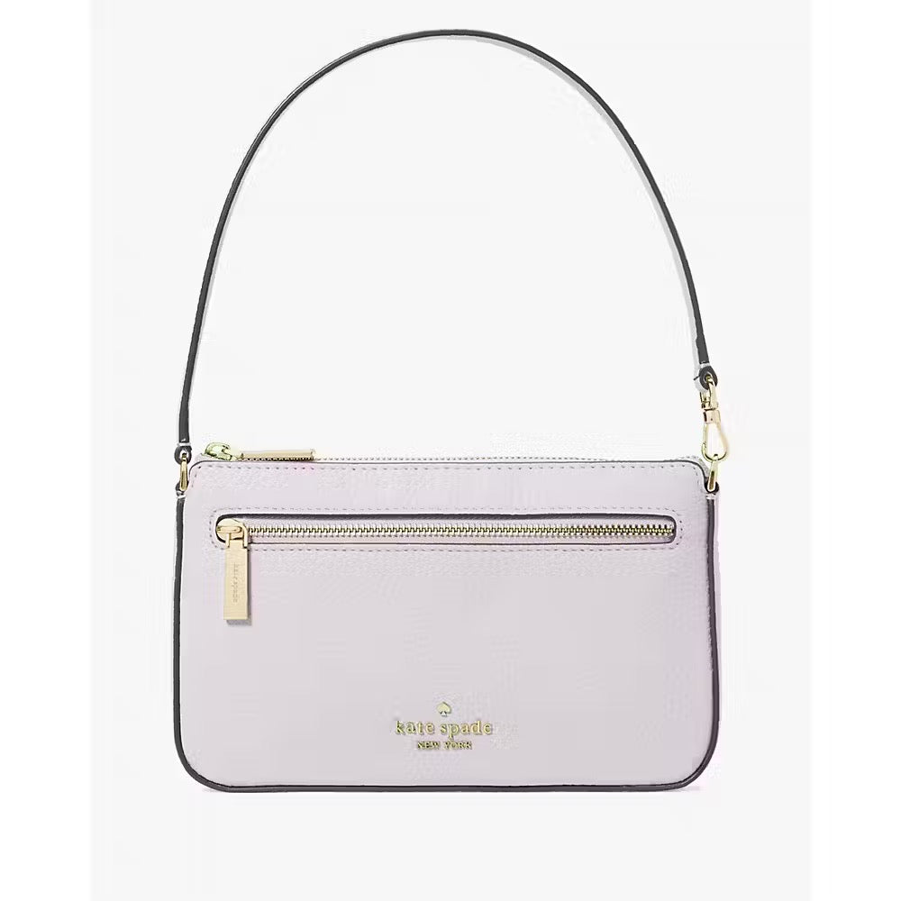 [INCOMING ETA END MARCH 2024] Kate Spade Leila Pebbled Leather Convertible Wristlet in Lilac Moon (K6088)