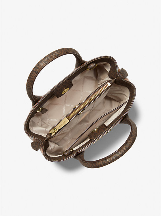 Michael Kors Austin Medium Pebbled Leather Messenger Bag in Luggage (30F2GANM2L)