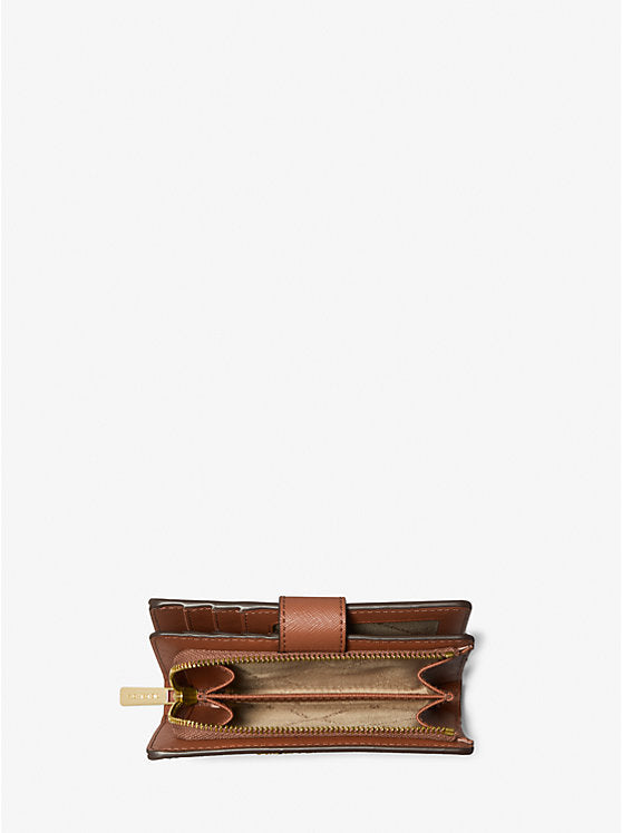 Michael Kors Bag Malaysia Michael Kors Medium Crossgrain Leather Wallet in Luggage 35F7GTVF2L