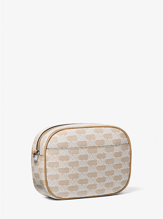 [SPECIAL DEAL][READY STOCK MY] Michael Kors Jet Set Travel Medium Logo Stripe Crossbody Bag in Camel (35F3STVC2I)