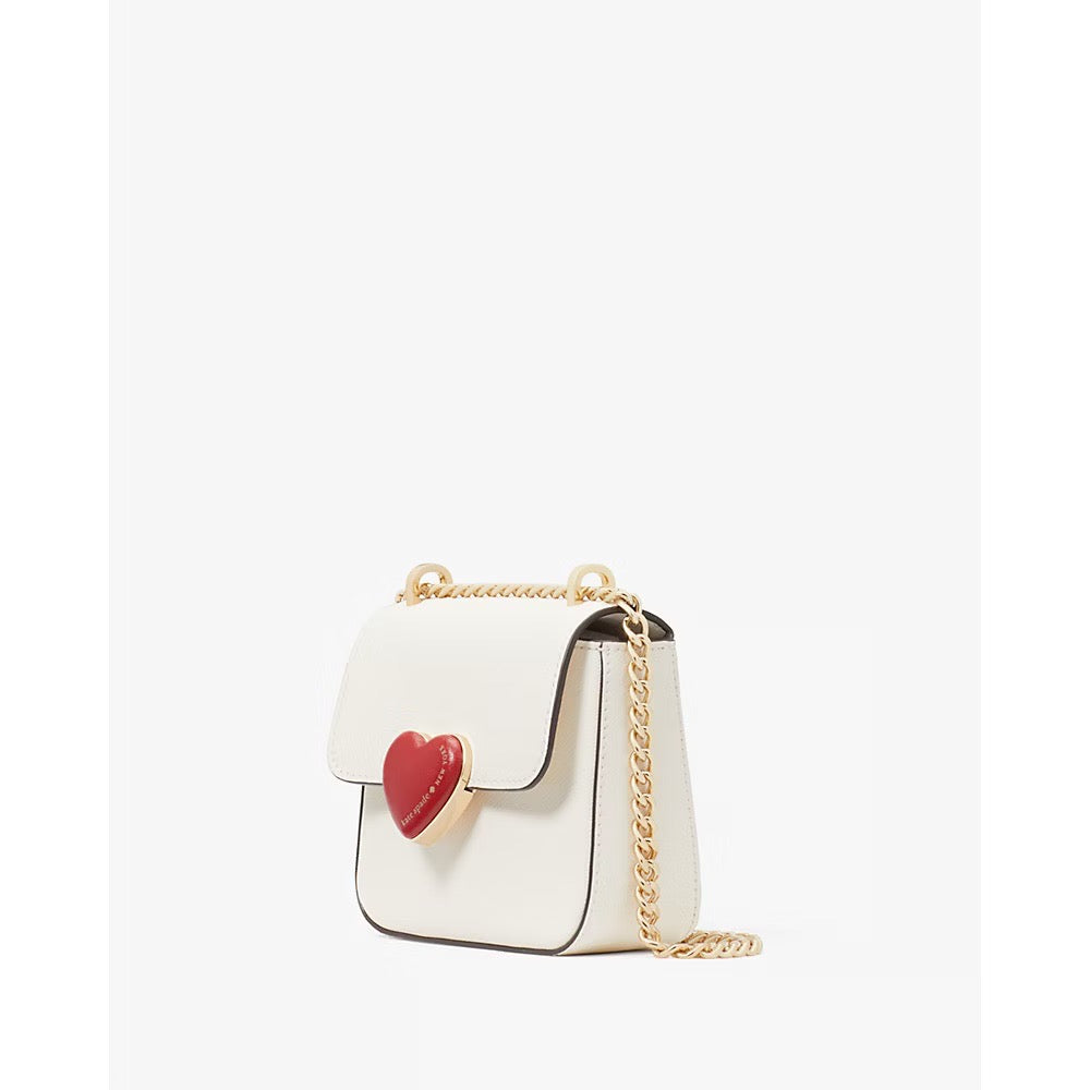 Kate Spade Heart Hardware Micro Flap Crossbody in Meringue Multi (KF456)