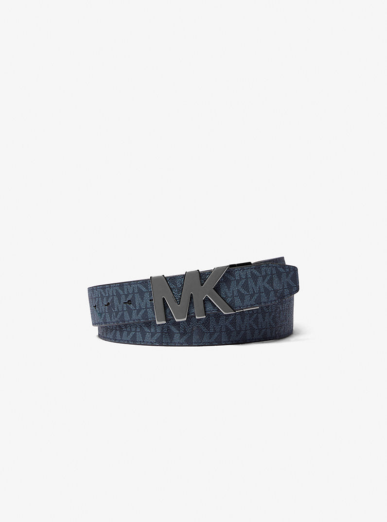 [READY STOCK MY] Michael Kors 4-In-1 Logo Belt Box Set in Admiral/PLBlue (36S4LBLY4B)