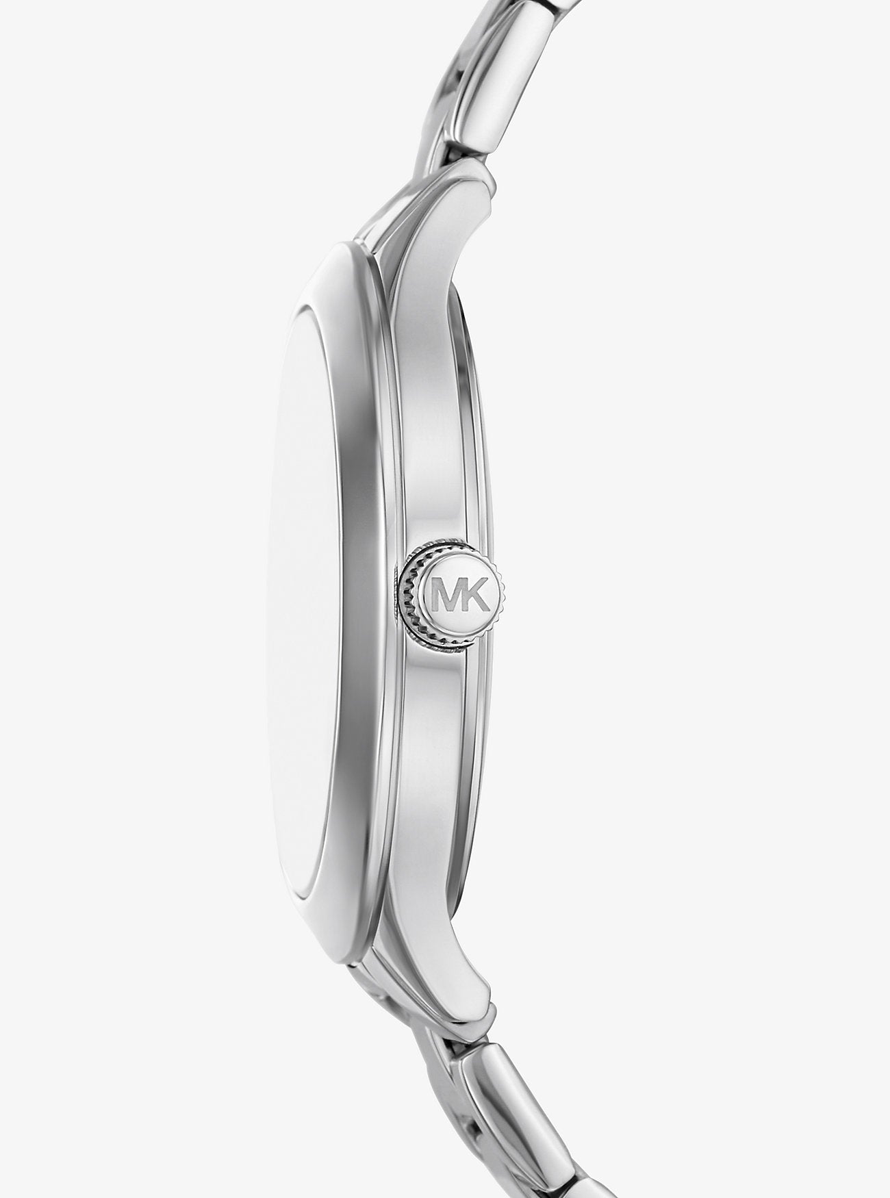 [READY STOCK MY] Michael Kors Aspyn Silver-Tone Pavé Watch MKO1108