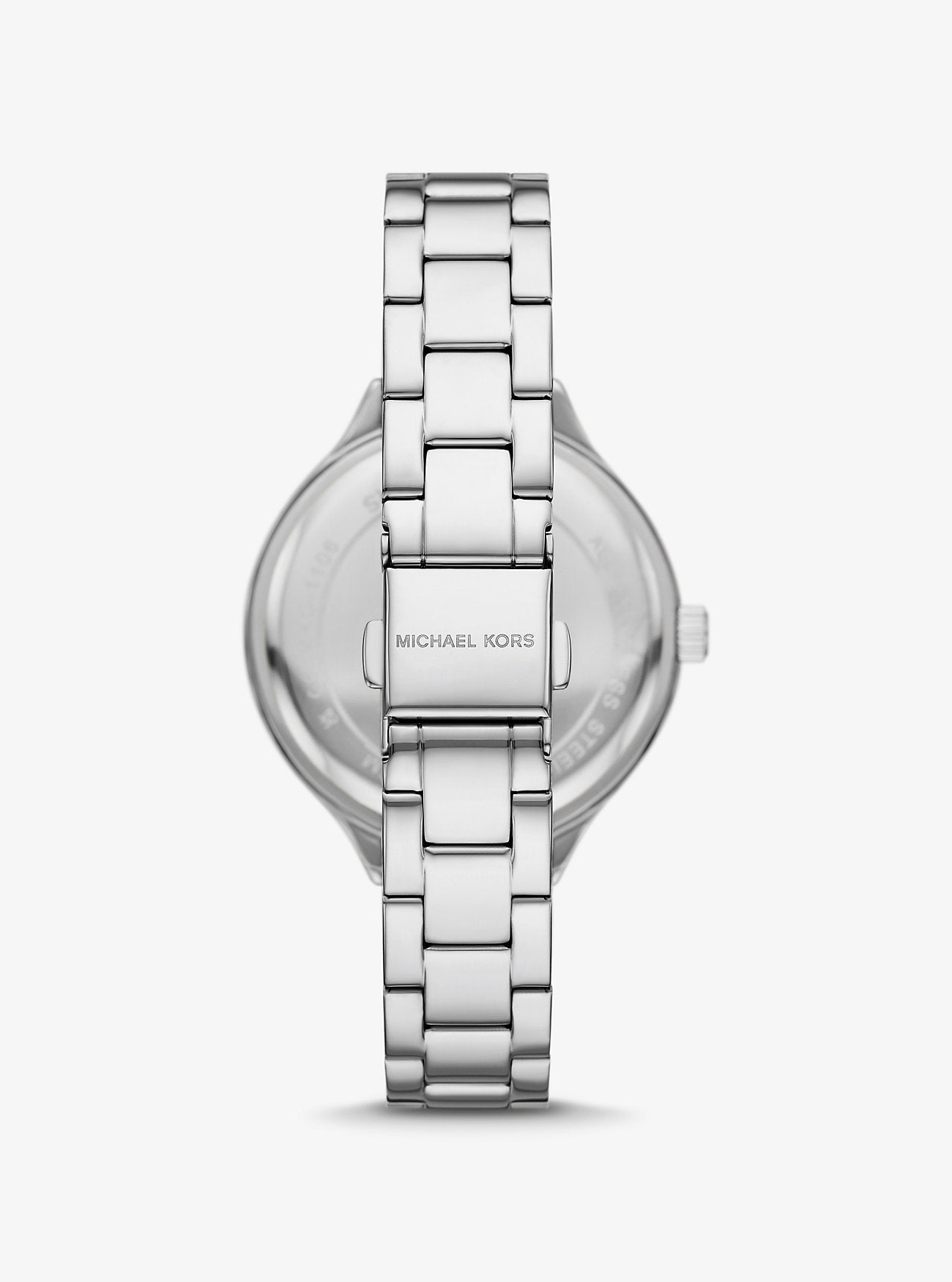 [READY STOCK MY] Michael Kors Aspyn Silver-Tone Pavé Watch MKO1108