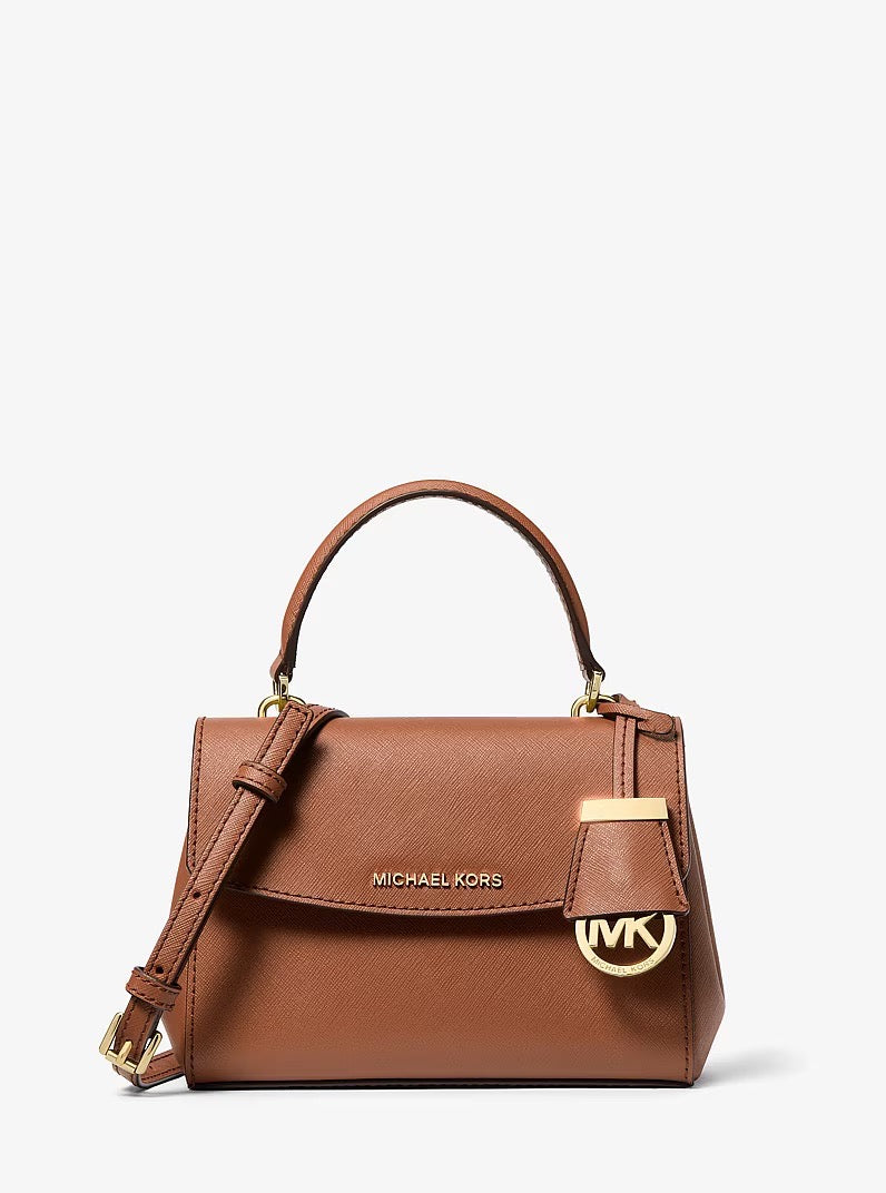 [WEB EXCLUSIVE][READY STOCK MY] Michael Kors Ava Extra-Small Saffiano Leather Crossbody in Luggage (32F5GAVC1L)