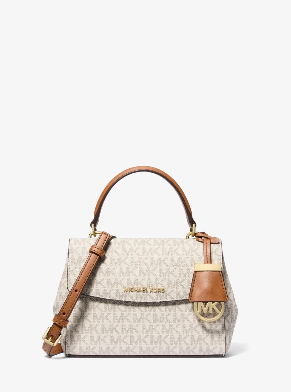 [WEB EXCLUSIVE][READY STOCK MY] Michael Kors Ava Extra-Small Saffiano Leather Crossbody in Vanilla (32S5GAVC1B)