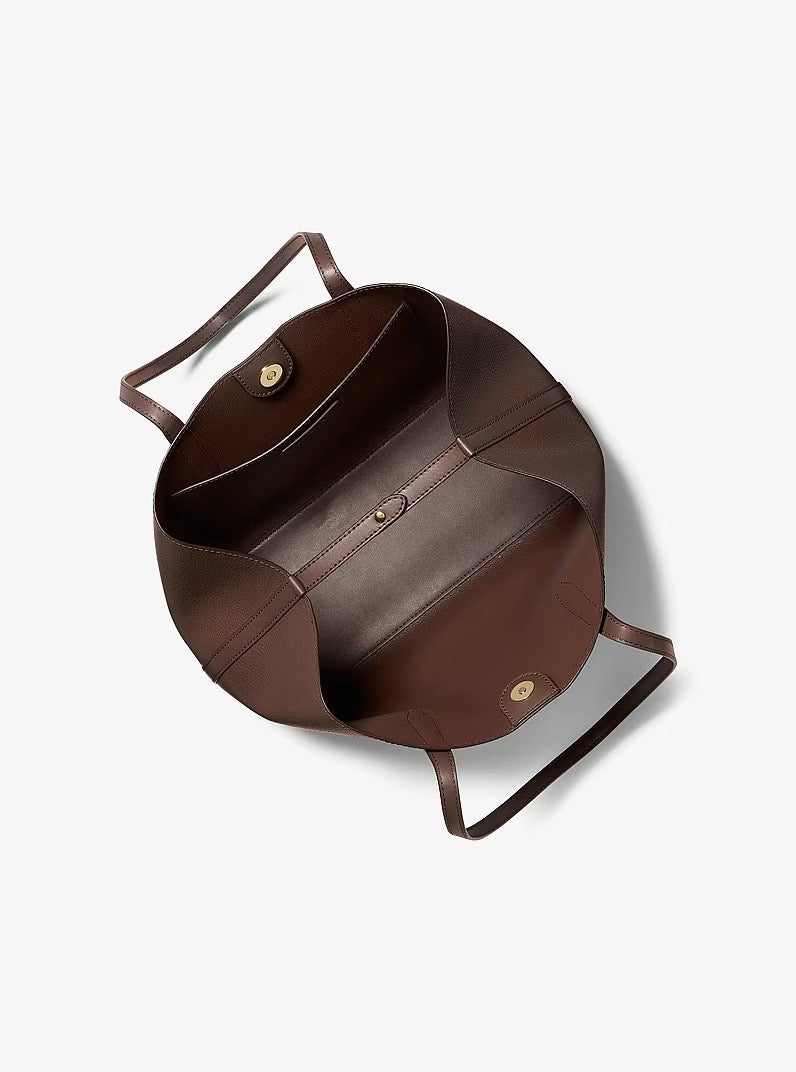 [WEB EXCLUSIVE][INCOMING ETA 30 DAYS] Michael Kors Avalon Medium Pebbled Leather Tote Bag in Nutmeg (35S6G0VT2T)