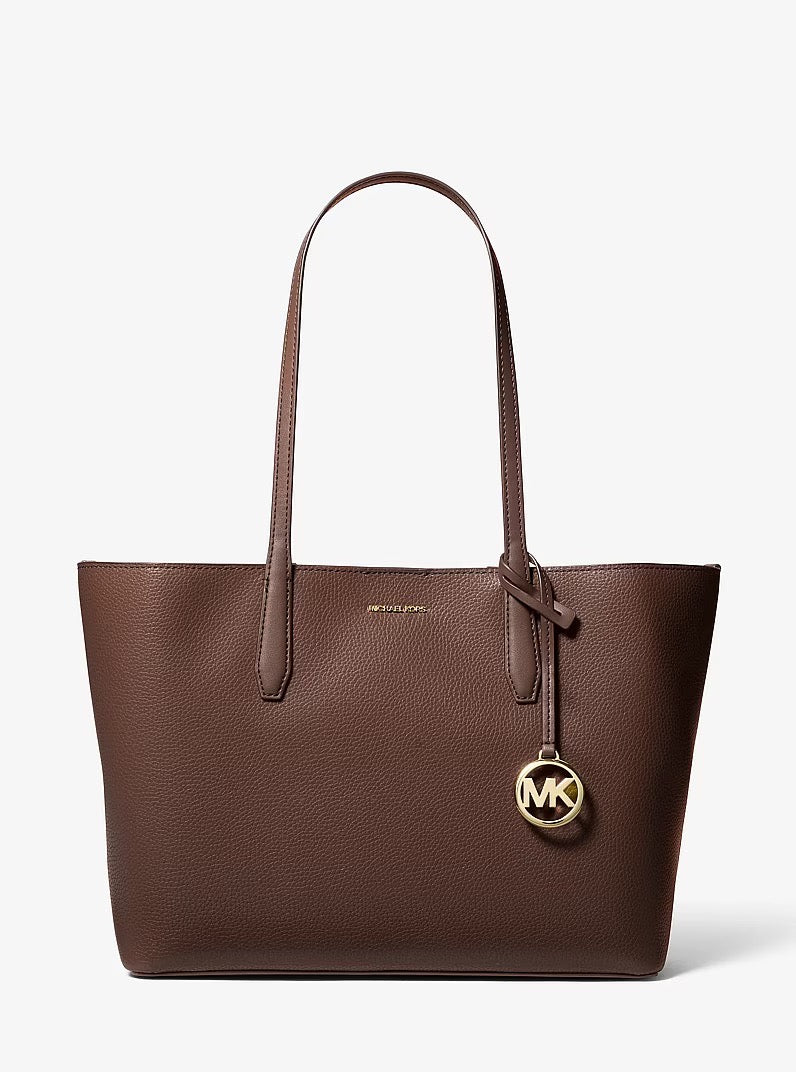 [WEB EXCLUSIVE][INCOMING ETA 30 DAYS] Michael Kors Avalon Medium Pebbled Leather Tote Bag in Nutmeg (35S6G0VT2T)