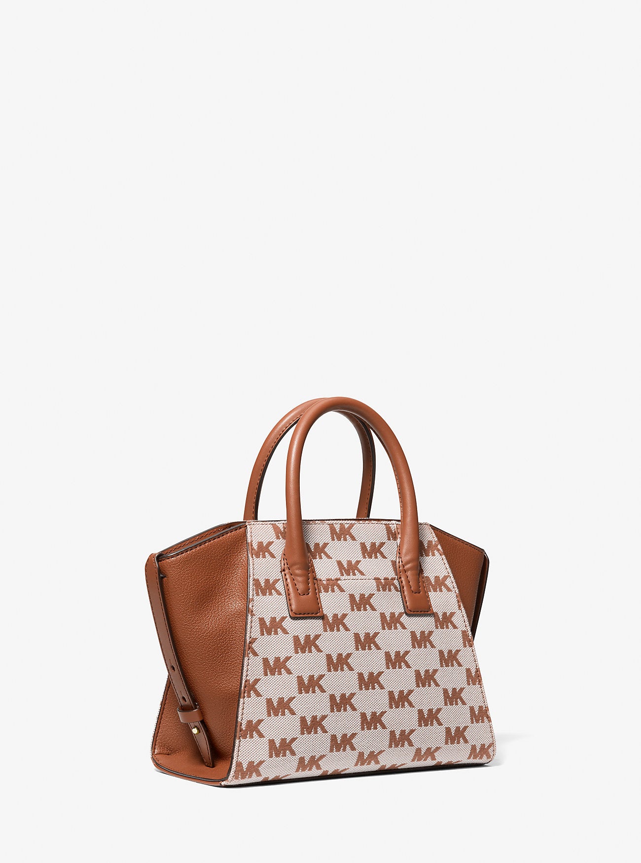[READY STOCK MY] Michael Kors Avril Small Signature Logo Jacquard Satchel in Luggage (35S5G4VS1J)