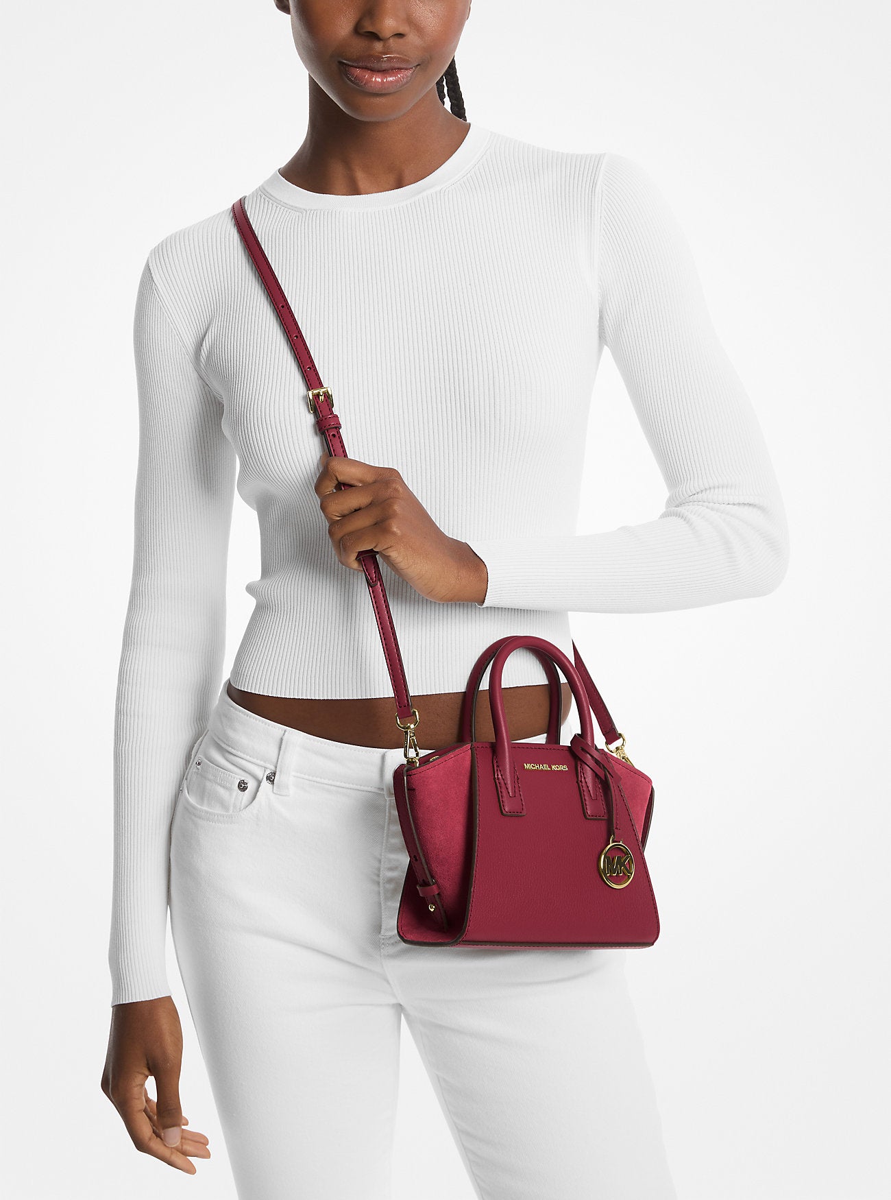 [INCOMING ETA 30 DAYS] Michael Kors Avril XS Satchel Crossbody in Cherry (35F4G4VC0L)