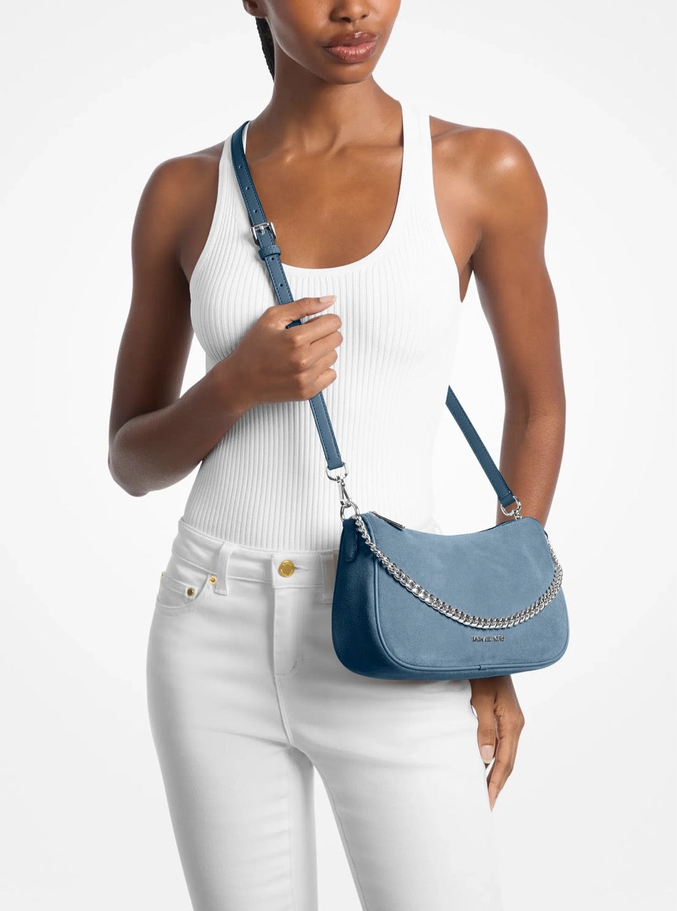 [WEB EXCLUSIVE][READY STOCK MY] Michael Kors Carmela Medium Pouchette Crossbody in Denim (35T6S1QC6S)