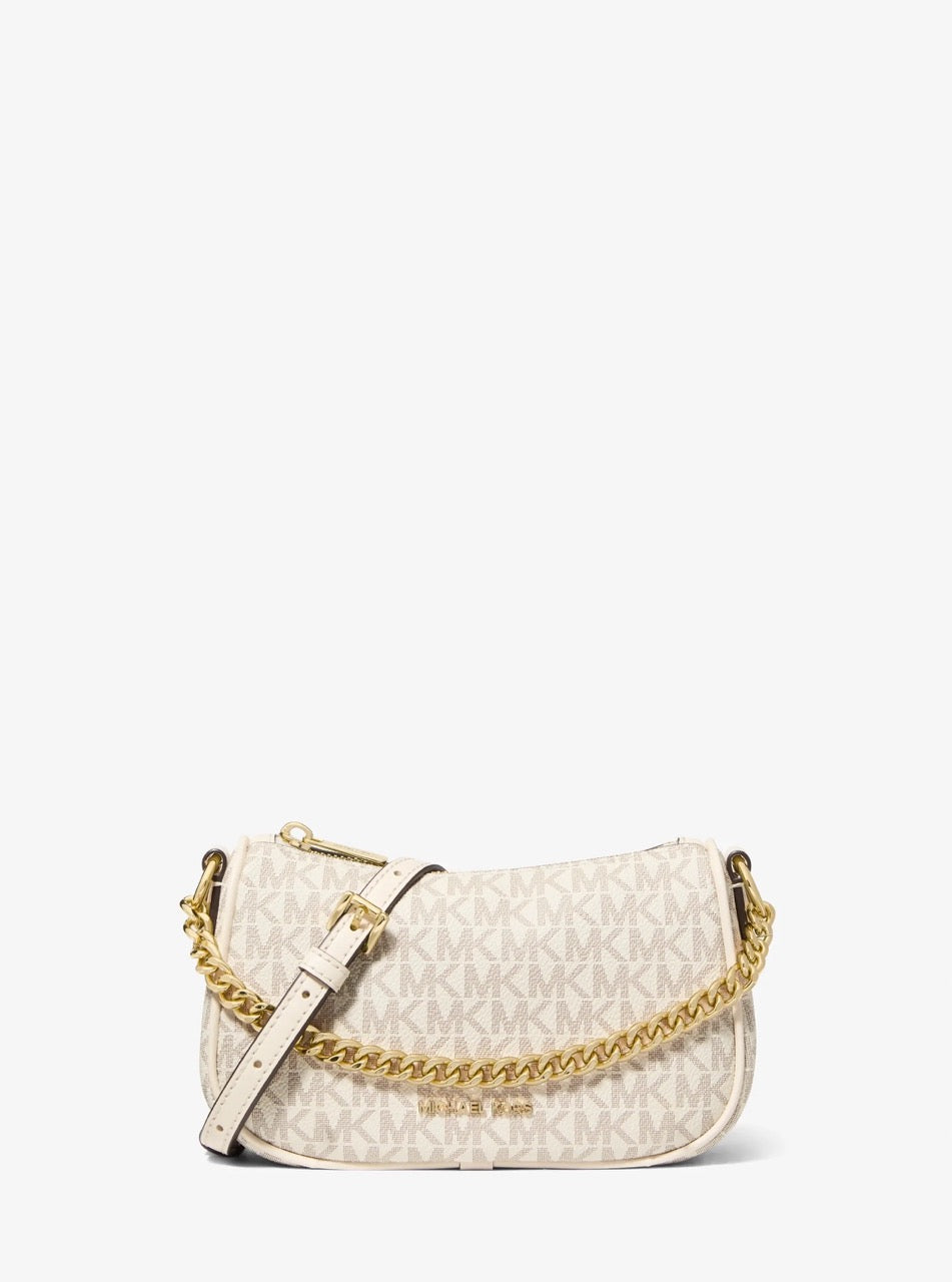 [WEB EXCLUSIVE][READY STOCK MY] Michael Kors Carmela Small Pouchette Crossbody in Light Cream Multi (35F4G1QC1B)