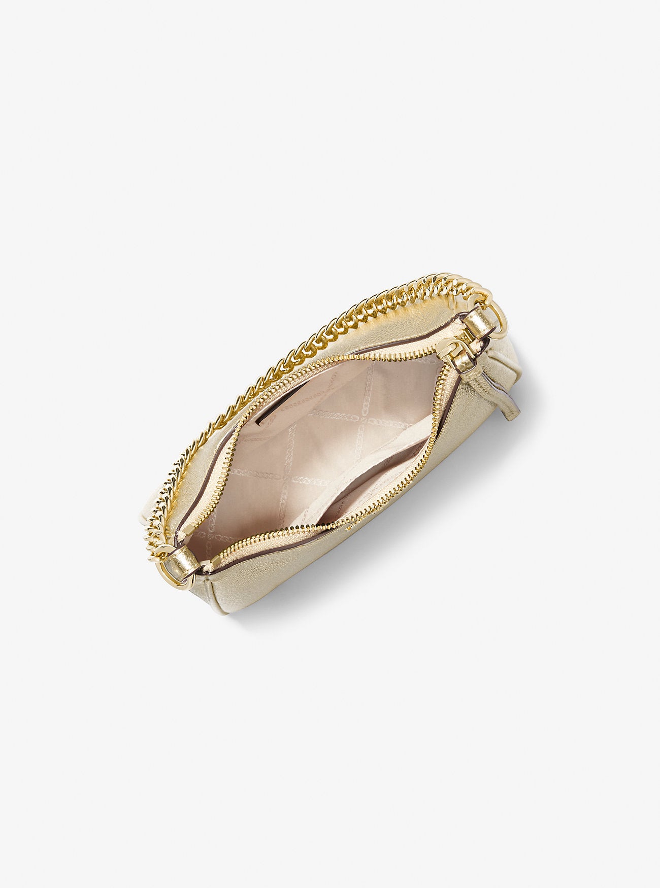 Michael Kors Small Chain Pouchette in Pale Gold (32F3GT9C0M)