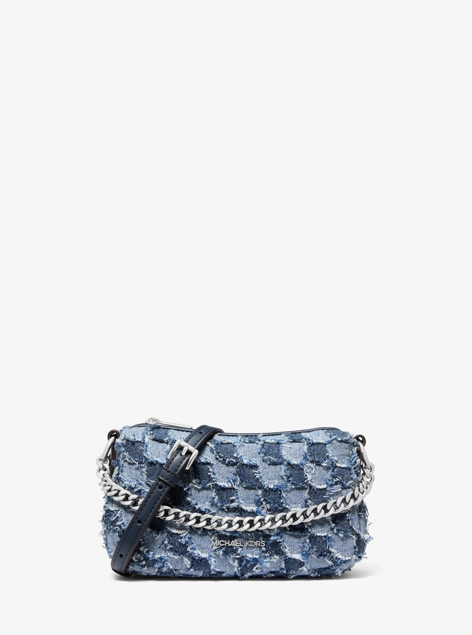 [WEB EXCLUSIVE][READY STOCK MY] Michael Kors Carmela Small Pouchette Crossbody in Washed Denim (35T6S1QC5C)