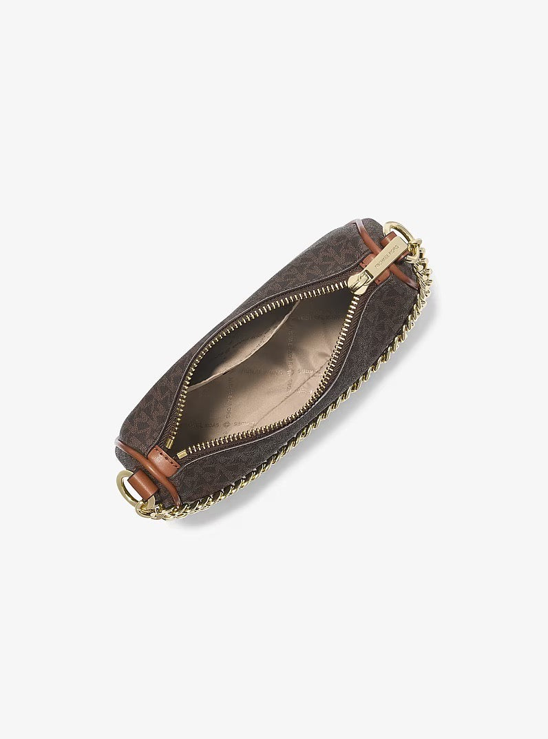 [INCOMING ETA 30 DAYS] Michael Kors Carmela Small Signature Logo Convertible Crossbody Bag in Signature Brown (35F4G1QC1B)