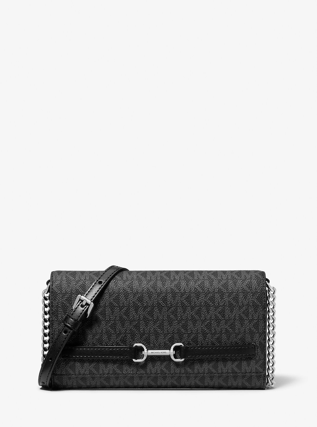 [INCOMING ETA 30 DAYS] Michael Kors Carson Large Sig Logo Convertible Crossbody Bag in Signature Black (SHW)(35S5S2ZC7B)