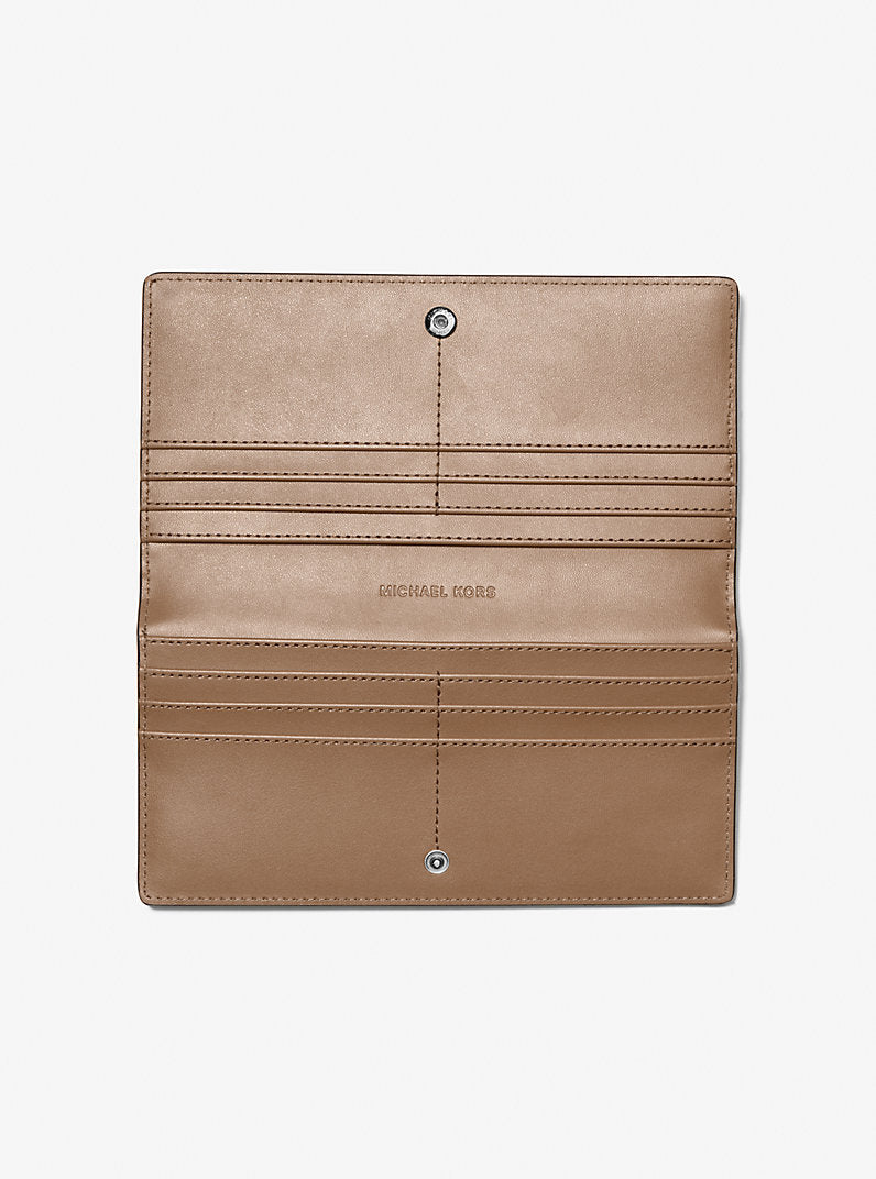 [READY STOCK MY] Michael Kors Carson Large Snap Wallet in Driftwood (35F5S2ZE3A)