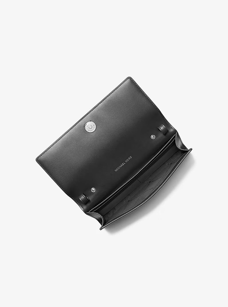 [INCOMING ETA 30 DAYS] Michael Kors Carson Large Wallet On A Chain in Black (35S5S2ZC7L)