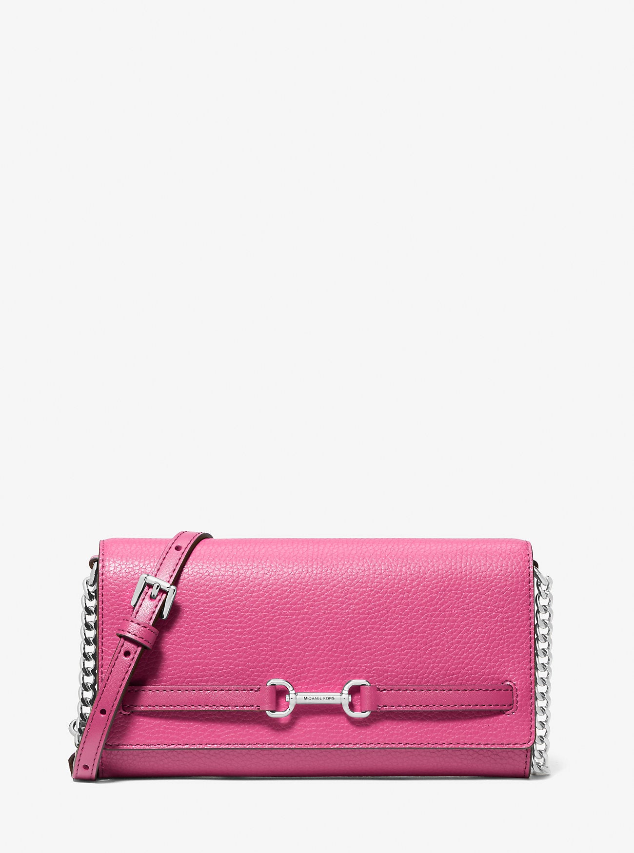 [READY STOCK MY] Michael Kors Carson Large Wallet On A Chain in Dragonfruit Pink (35S5S2ZC7L)