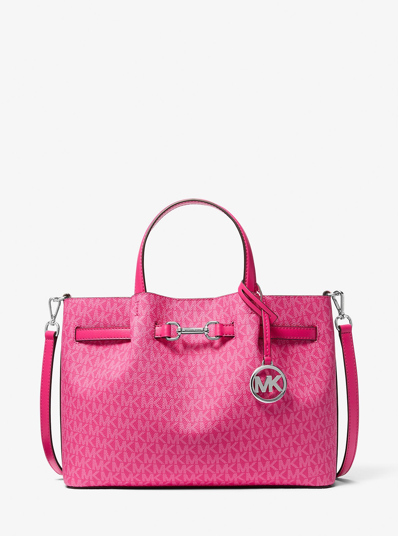 [READY STOCK MY] Michael Kors Carson Medium CZ Satchel in Dragonfruit (35S5S2ZS3V)
