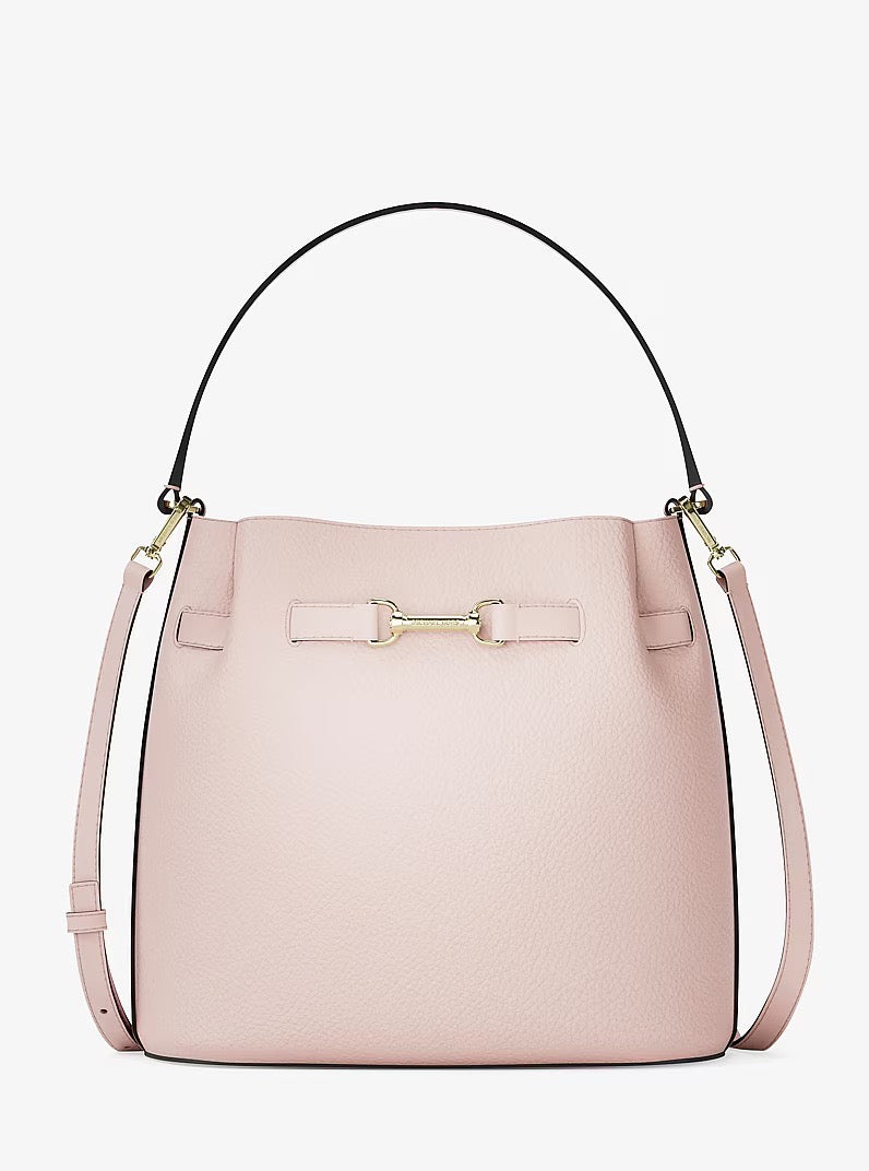 [READY STOCK MY] Michael Kors Carson Medium Convertible Bucket Shoulder in Powder Blush (35R6G2ZS6T)