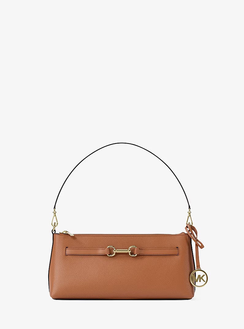 [INCOMING ETA 30 DAYS] Michael Kors Carson Small Convertible Leather Shoulder Bag in Luggage (35S6G2ZC2L)