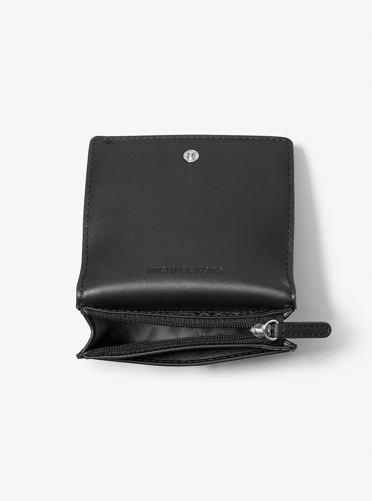[INCOMING ETA 30 DAYS] Michael Kors Carson Small Pebbled Leather Wallet in Black (SHW)(35S5S2ZD5L)