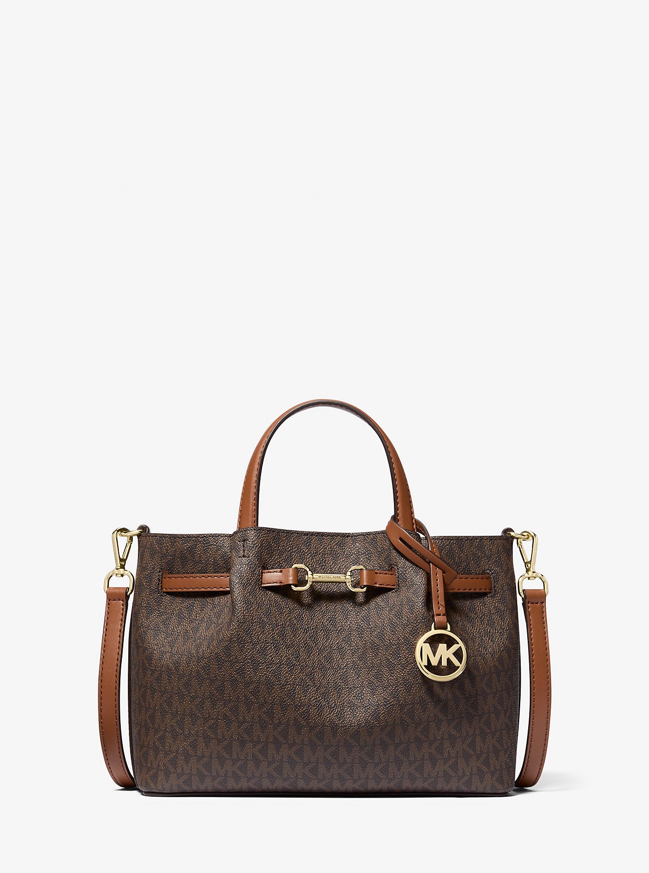 [INCOMING ETA 30 DAYS] Michael Kors Carson Small Signature Logo Satchel in Signature Brown (35S5G2ZS5B)