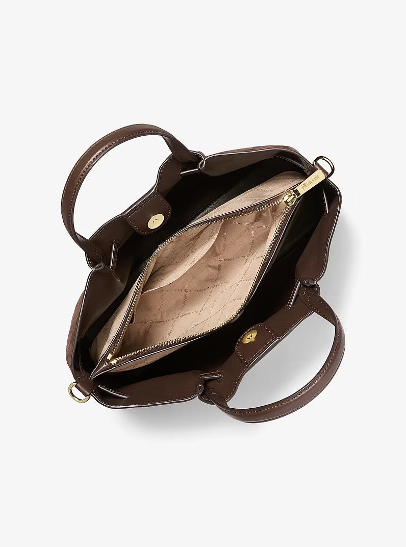 [INCOMING ETA 30 DAYS] Michael Kors Carson medium satchel bag in Nutmeg (35F6G2ZS3S)