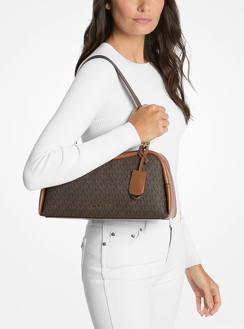 [INCOMING ETA 30 DAYS] Michael Kors Cecily Medium Signature Logo Shoulder Bag in Signature Brown (35F5G8CL2B)