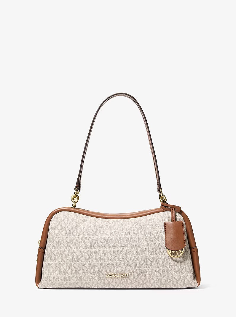 [INCOMING ETA 30 DAYS] Michael Kors Cecily Medium Signature Logo Shoulder Bag in Signature Vanilla (35F5G8CL2B)