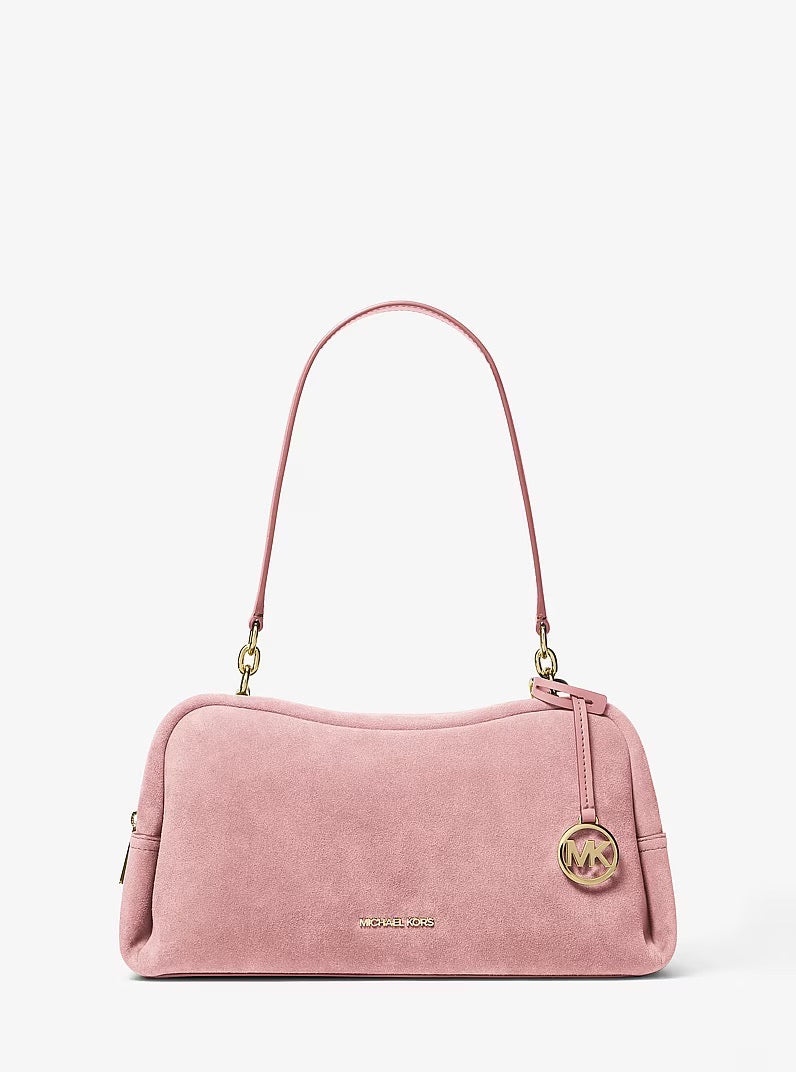 [INCOMING ETA 30 DAYS] Michael Kors Cecily Medium Suede Shoulder Bag in Powder Blush (35S6G8CL2S)