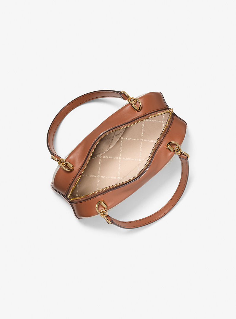 [INCOMING ETA 30 DAYS] Michael Kors Cecily Small Shoulder in Signature Vanilla (35F5G8CL1B)