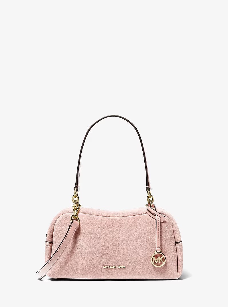 [INCOMING ETA 30 DAYS] Michael Kors Cecily Small Suede Shoulder Bag in Powder Blush (35T6G8CL1S)
