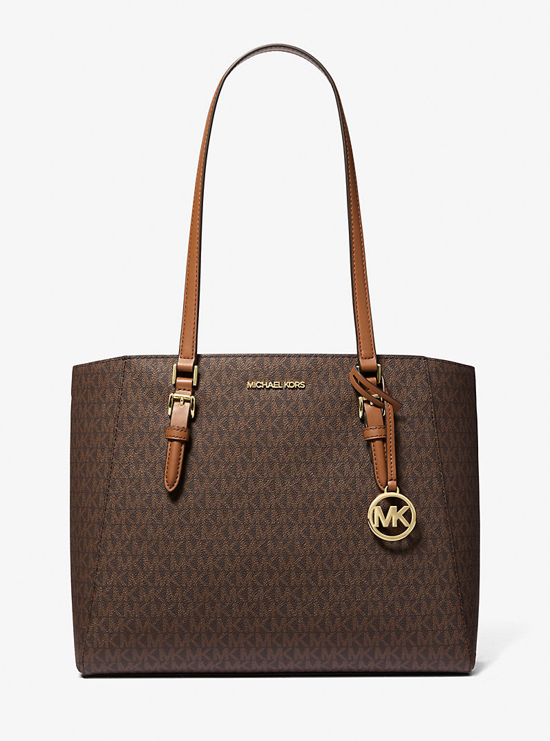 [INCOMING ETA 30 DAYS] Michael Kors Charlotte Large 3-in-1 Signature Logo Tote Bag in Signature Brown (35F3GCFT9T)
