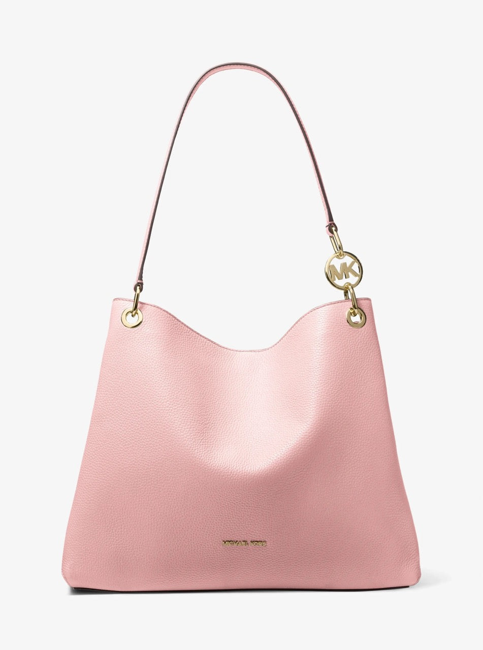 [WEB EXCLUSIVE][INCOMING ETA 30 DAYS] Michael Kors Christina Large Pebbled Leather Shoulder Bag in Powder Blush (35T5G8WE6L)