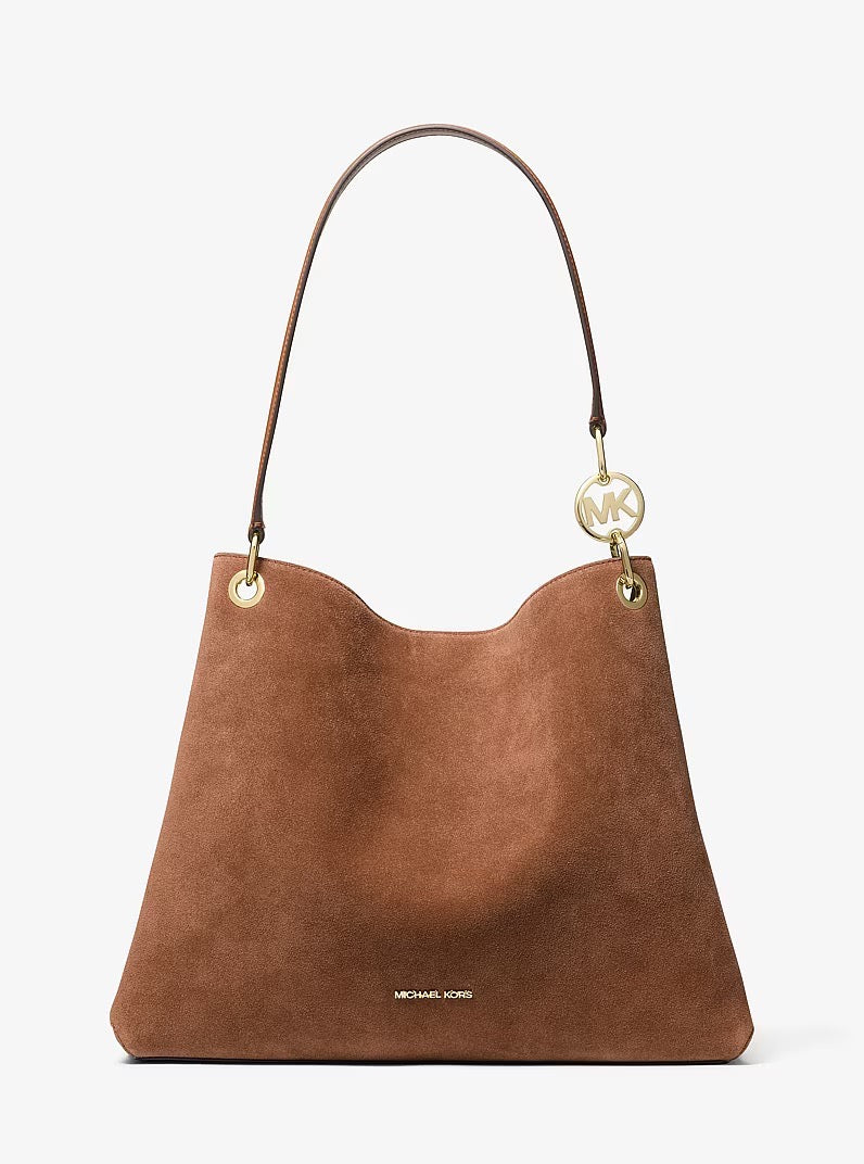 [INCOMING ETA 30 DAYS] Michael Kors Christina Large Suede Shoulder Bag in Luggage (35R6G8WE6S)