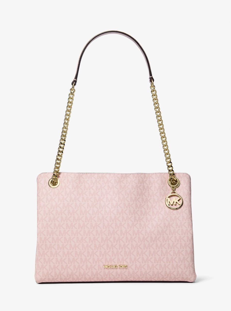 [WEB EXCLUSIVE][READY STOCK MY] Michael Kors Christina Medium Triple GSST Messenger in Powder Blush (35S6G8WM6O)