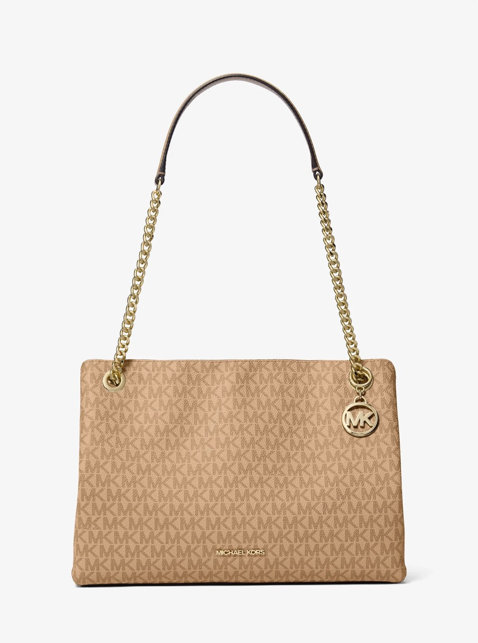 [WEB EXCLUSIVE][READY STOCK MY] Michael Kors Christina Medium Triple GSST Messenger in Signature Camel (35S6G8WM6O)