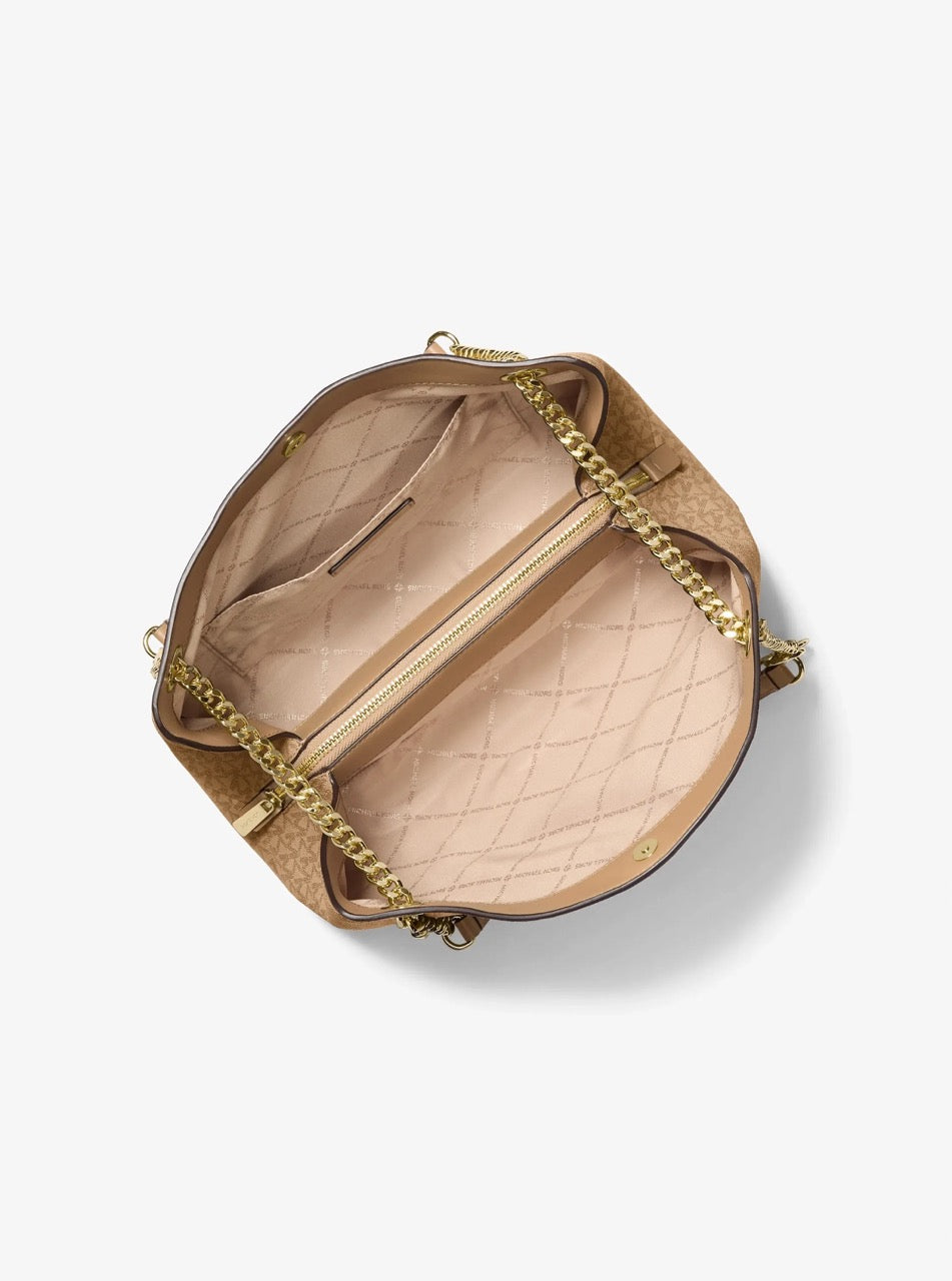 [WEB EXCLUSIVE][READY STOCK MY] Michael Kors Christina Medium Triple GSST Messenger in Signature Camel (35S6G8WM6O)
