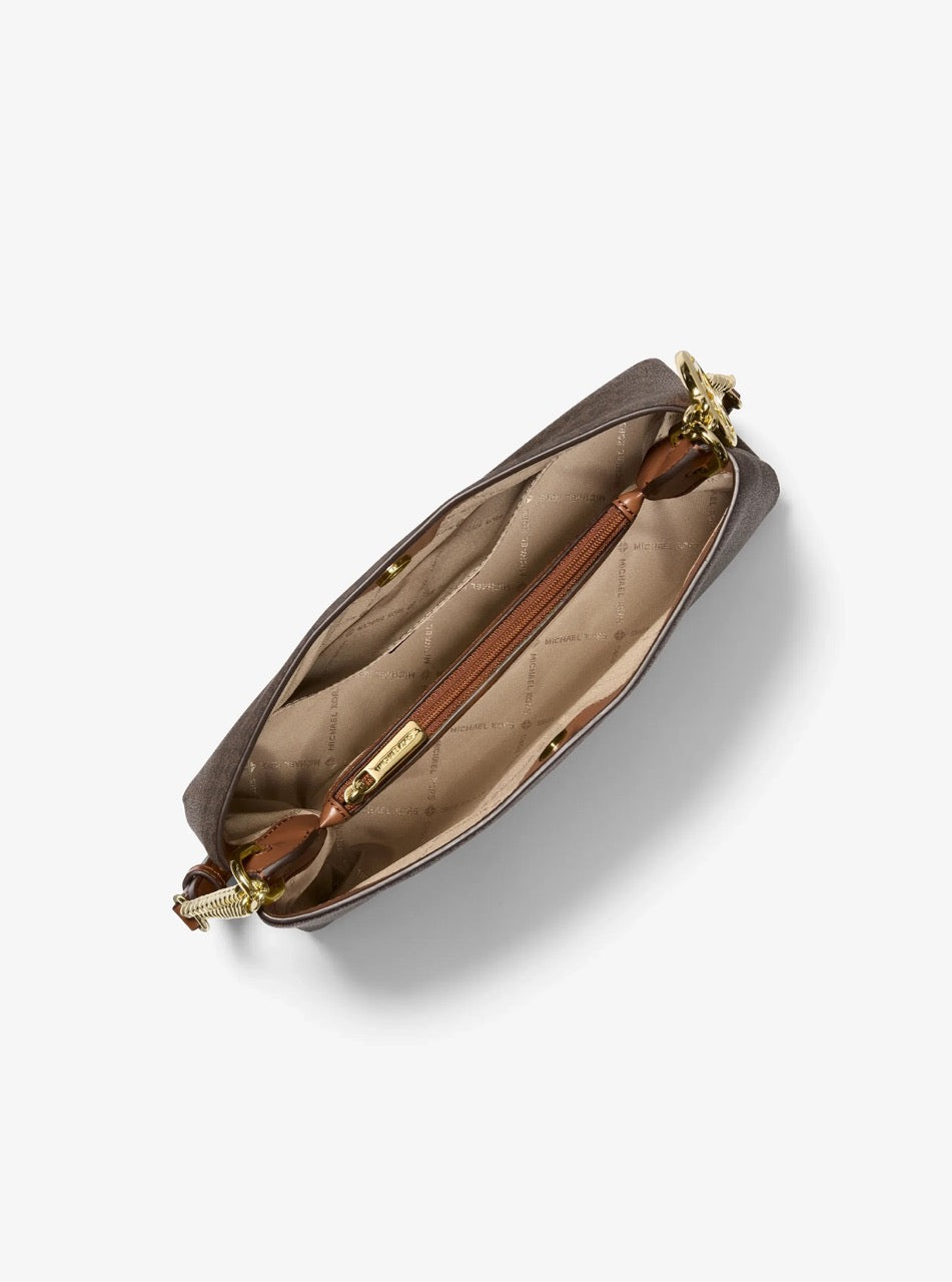 [INCOMING ETA 30 DAYS] Michael Kors Christina Small Signature Logo Crossbody Bag in Signature Brown (35T6G8WC0B)