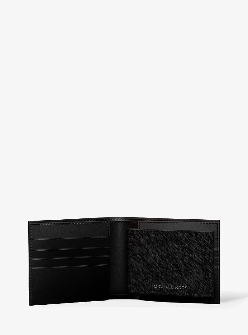 [WEB EXCLUSIVE][READY STOCK MY] Michael Kors Cooper Billfold With Passcase in Black (36S5LCOF2U)