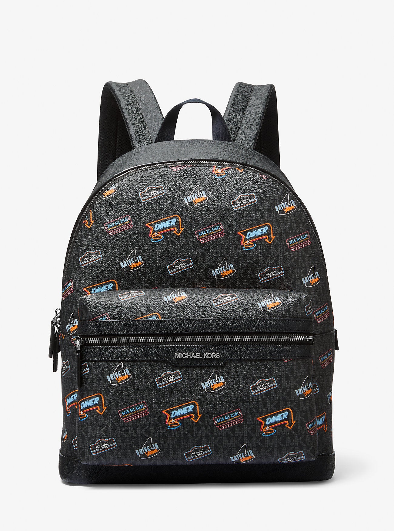 [READY STOCK MY] Michael Kors Cooper Dome Backpack in Signature Black (37T5LCOB2U)