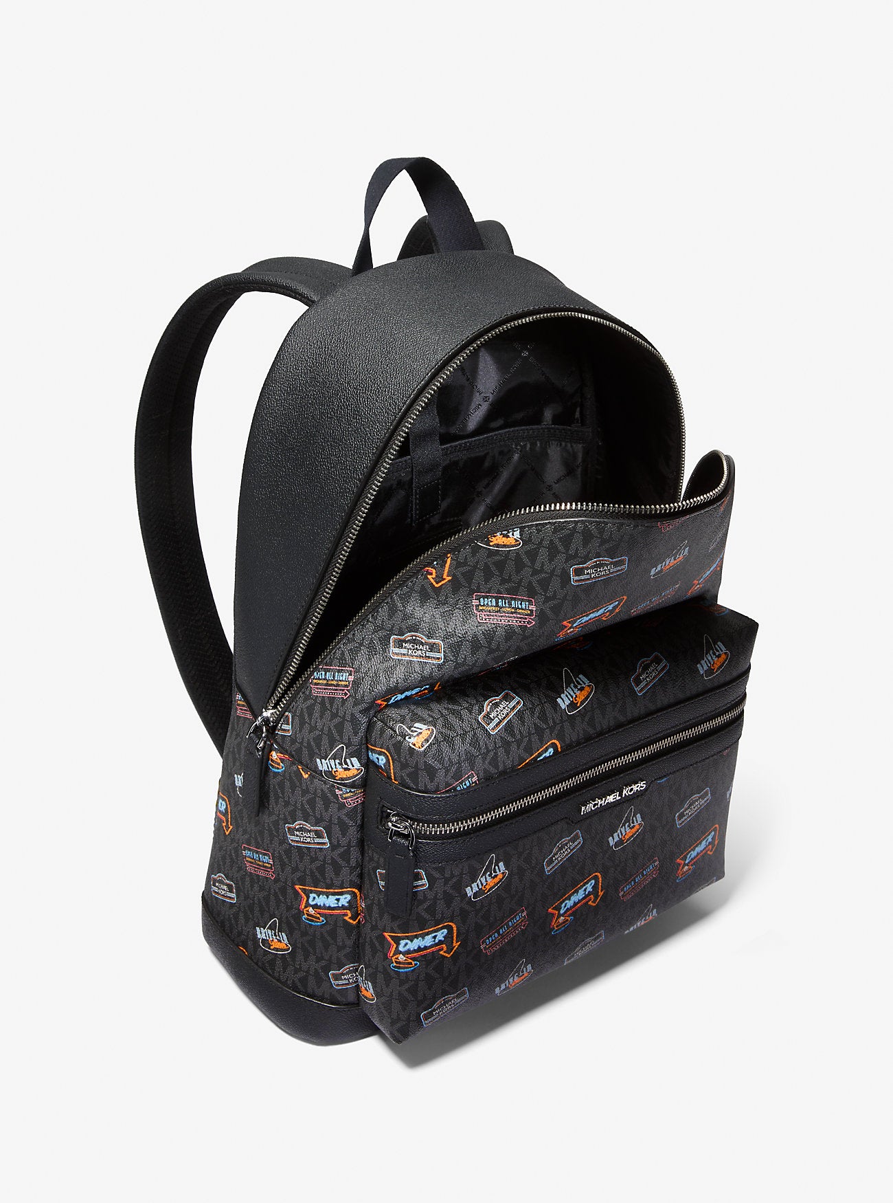 [READY STOCK MY] Michael Kors Cooper Dome Backpack in Signature Black (37T5LCOB2U)