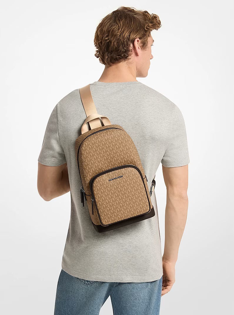 [INCOMING ETA 30 DAYS] Michael Kors Men Cooper Logo Sling Pack in Camel (37S1LCOY1B)