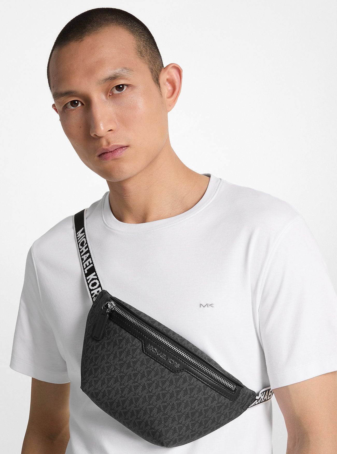 [READY STOCK MY] Michael Kors Men Cooper Mini Belt Bag in Black (37T4LCOY1B)